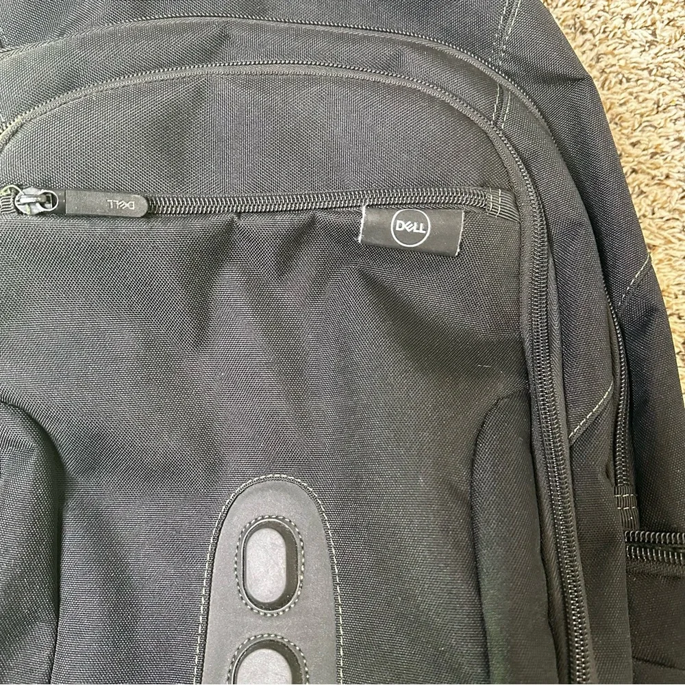 Dell Eco Spruce Backpack For Laptops Black Green 15.6 Inch Computer Bag Travel